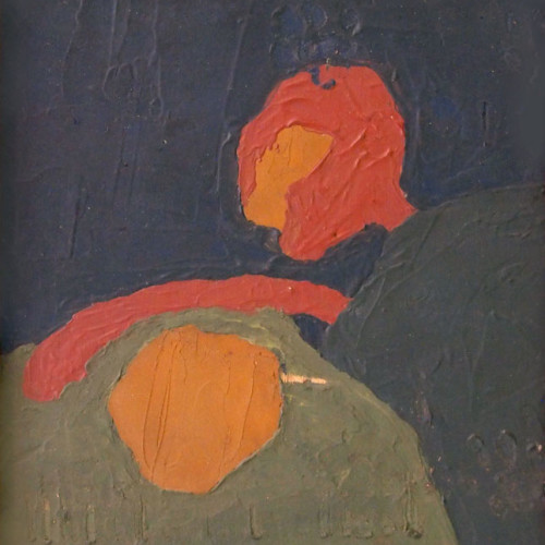 Dos figuras. Piedralaves, 1961